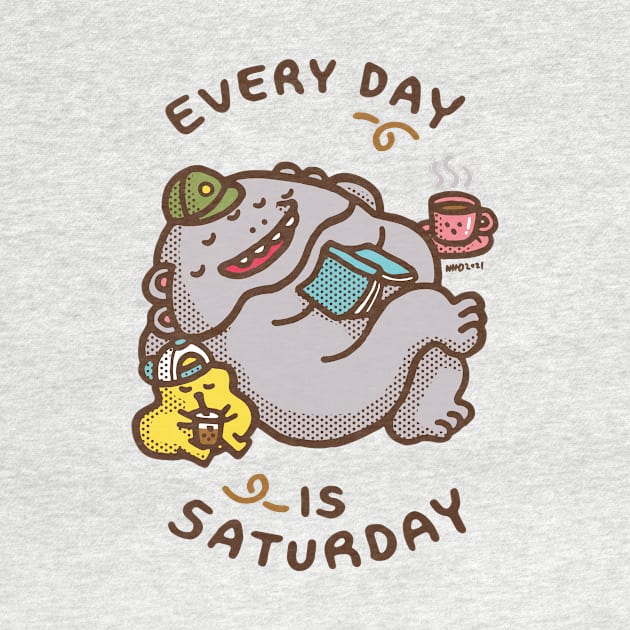 Every Day is Saturday with the Gang by nokhookdesign